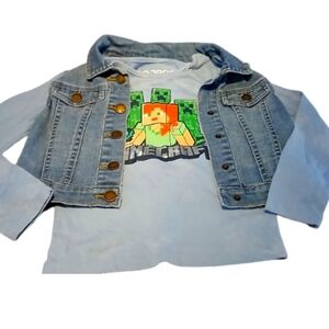 🔥OshKosh B'gosh Blue Vest & Shirt Size 4/5🔥5$ If You Get Bundle🔥